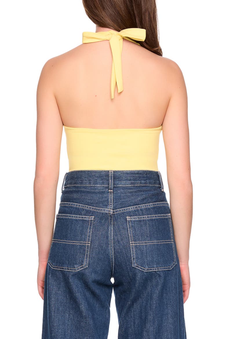 The Halter Tank, Alternate, color, LEMON ZEST