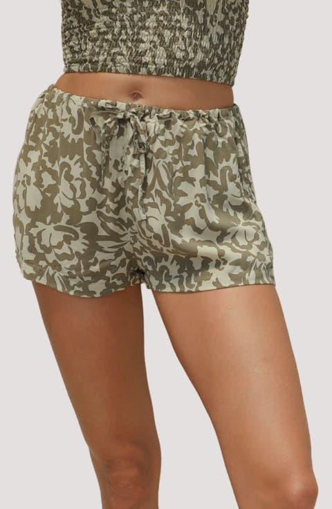 Leo Patterned Cover-Up Shorts