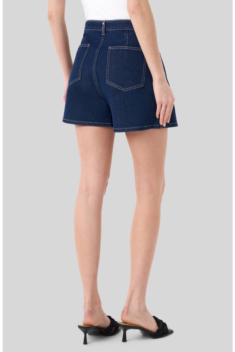 Denim Wrapped Skort, Alternate, color, RINSE WASH