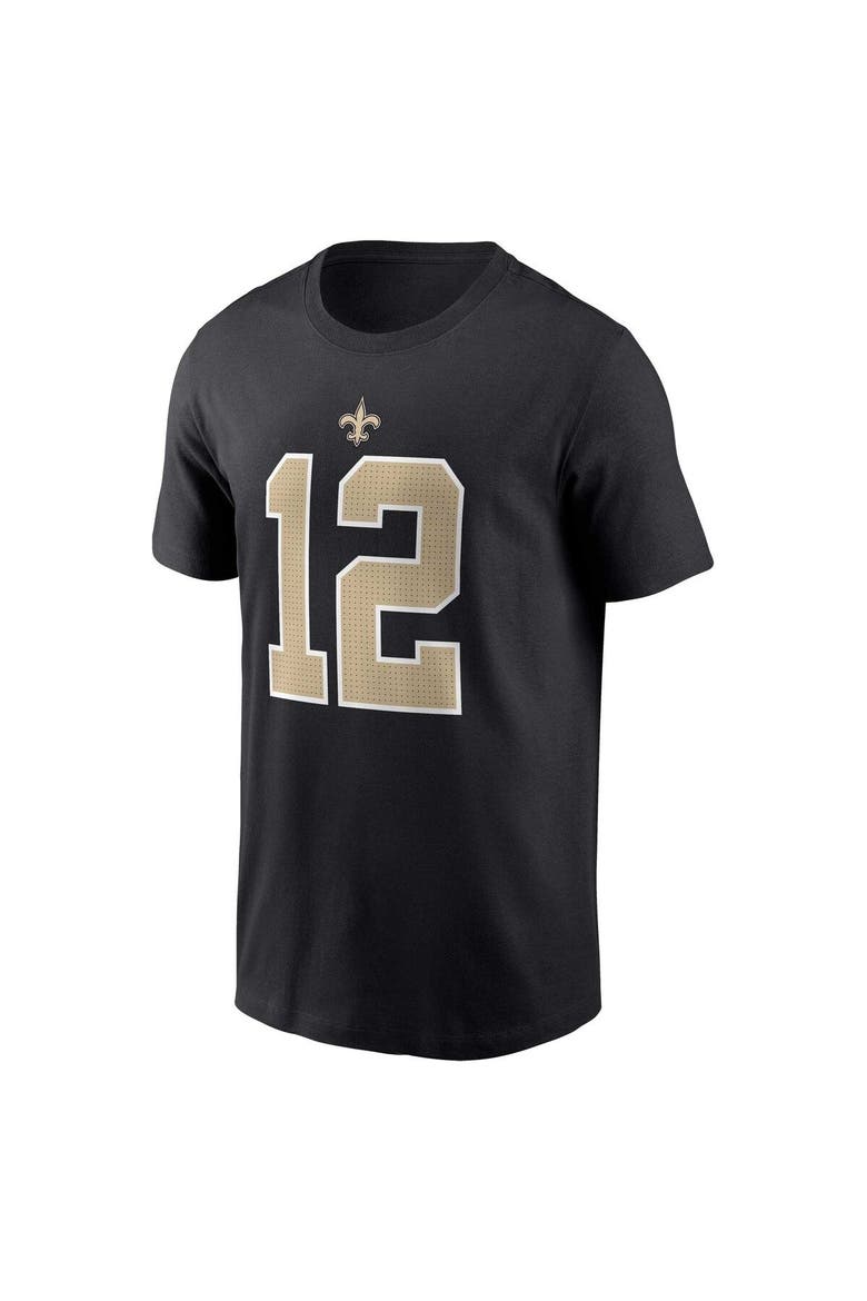 Men's Nike Chris Olave  Black New Orleans Saints  Player Name & Number T-Shirt, Alternate, color, Black
