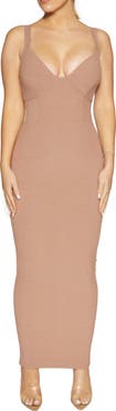 Naked Wardrobe Faux Bustier Maxi Dress