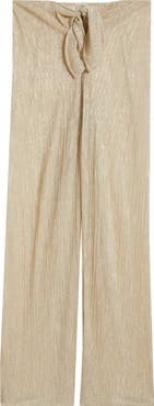 PQ SWIM Waverly Tie Waist Shimmer Cover-Up Pants