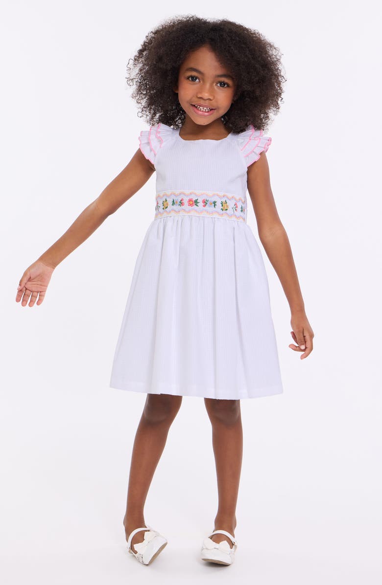 Iris & Ivy Kids' Smocked Waistband Dress, Alternate, color, 