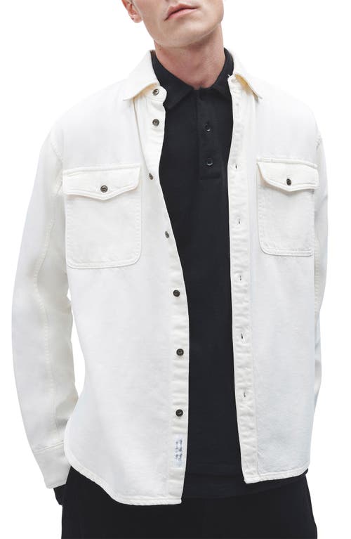 Rag & Bone Jack Engineered Denim Button-up Shirt In Sand