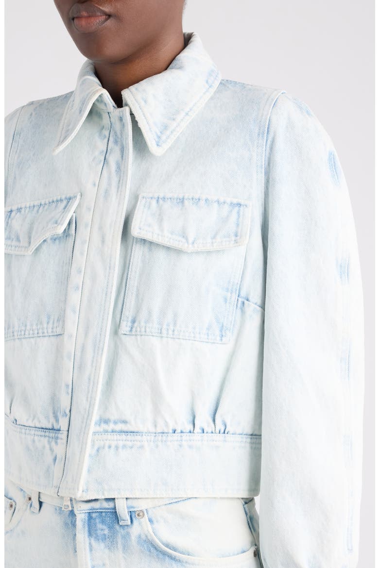 Extreme Bleach Heavyweight Denim Jacket, Alternate, color, PALE BLUE