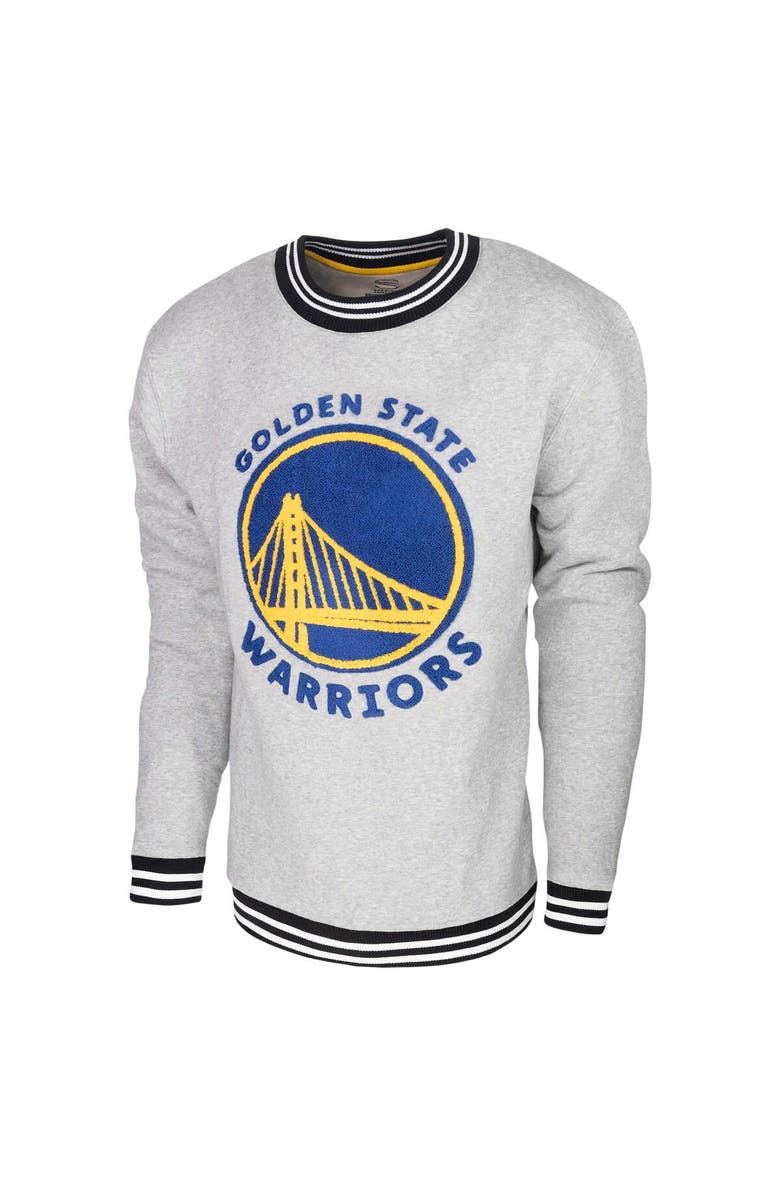 Stadium Essentials Men's Stadium Essentials Heather Gray Golden State Warriors Club Level Pullover Sweatshirt, Alternate, color, Heather Gray