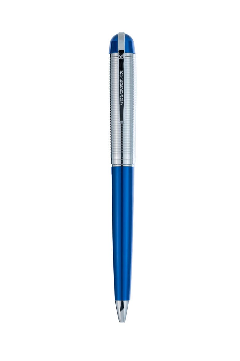 Skyline Blue SIlver Ballpoint Pen, Main, color, Blue Silver Trim