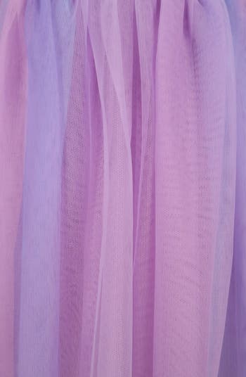 Kids' Three Quarter Sleeve Rainbow Tutu Dress