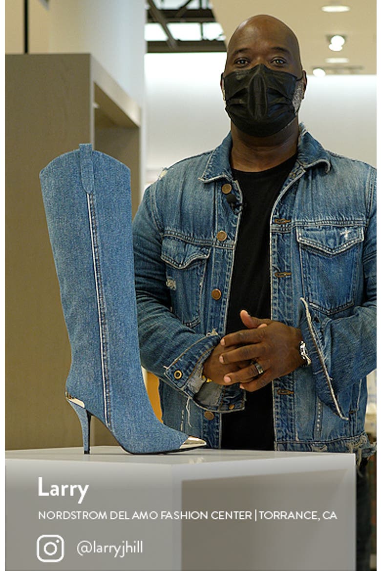 By Golly Knee High Denim Western Boot video