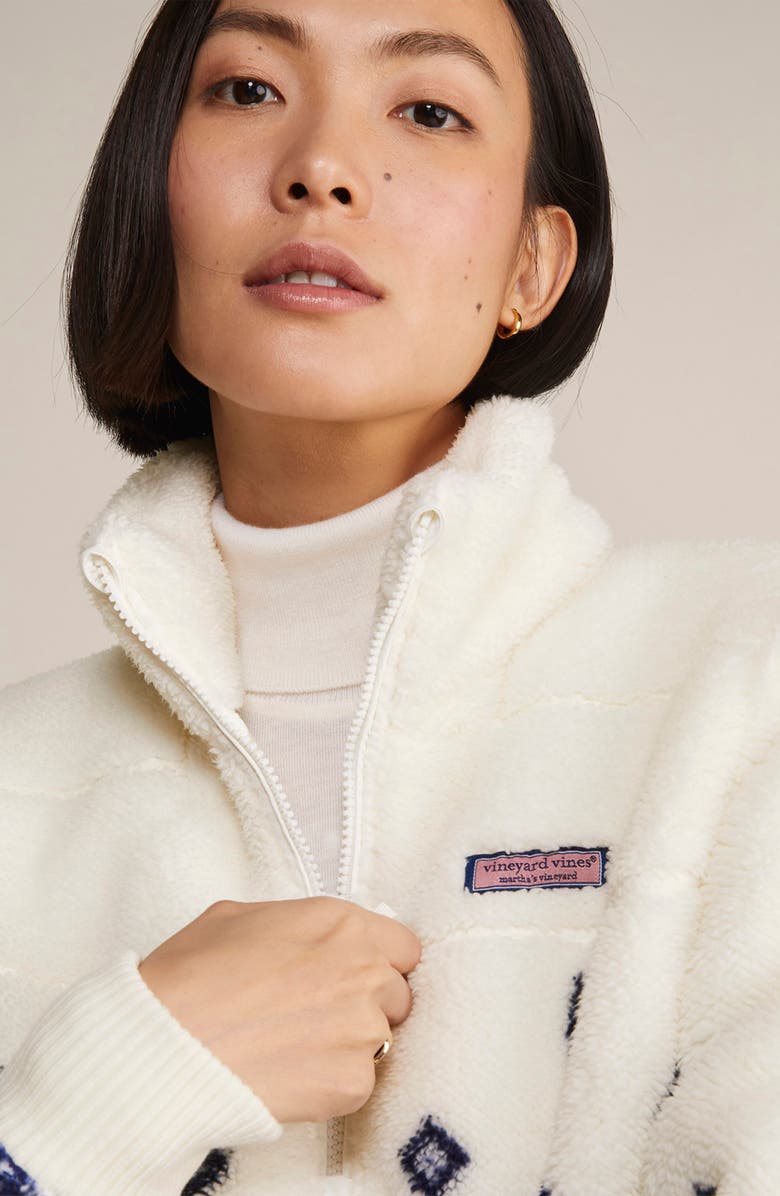 vineyard vines Fair Isle Quarter Zip Pullover, Alternate, color,