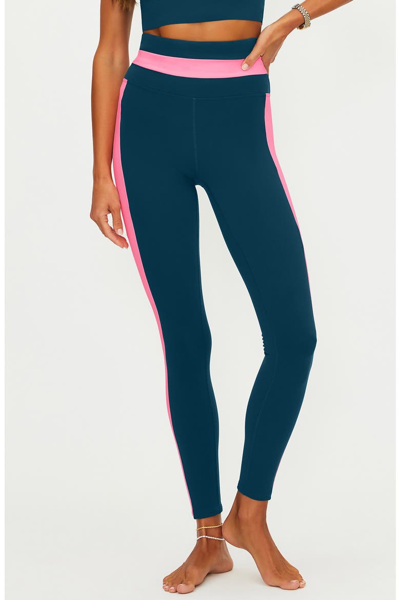 Mariella Stripe Leggings, Main, color, SEASHELL