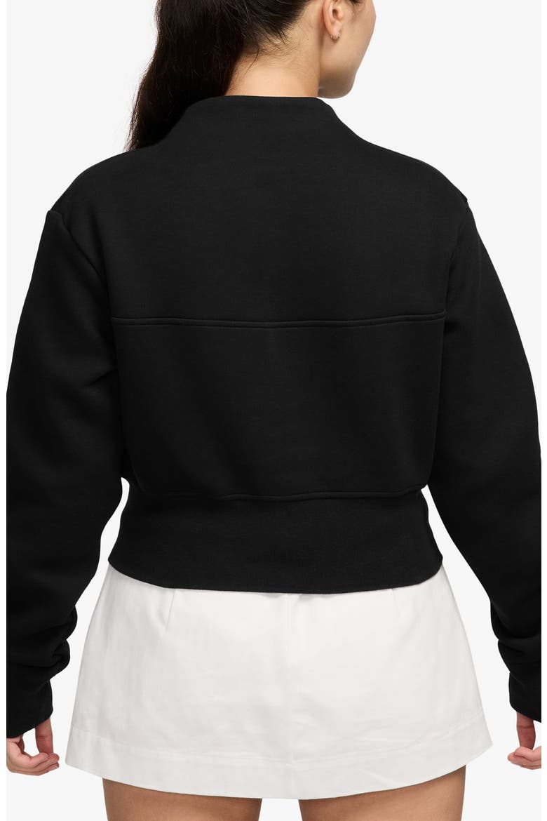 Logo Tech Fleece Quarter-Zip Top, Alternate, color, 010 BLACK/BLACK