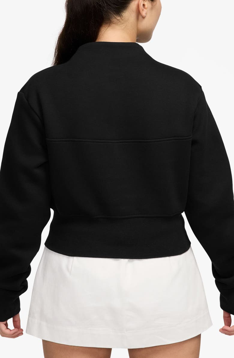 Nike Logo Tech Fleece Quarter-Zip Top, Alternate, color, Black/ Black