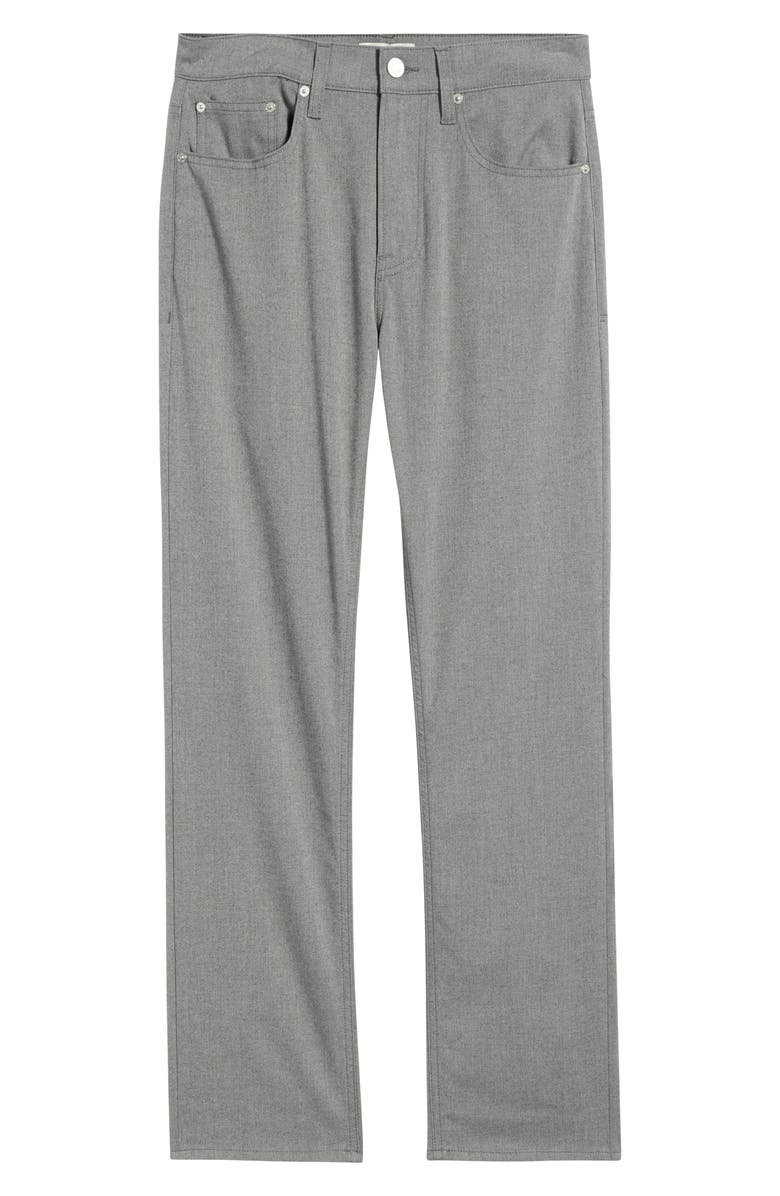 FRAME Modern Straight Leg Five-Pocket Twill Pants, Alternate, color, Charcoal