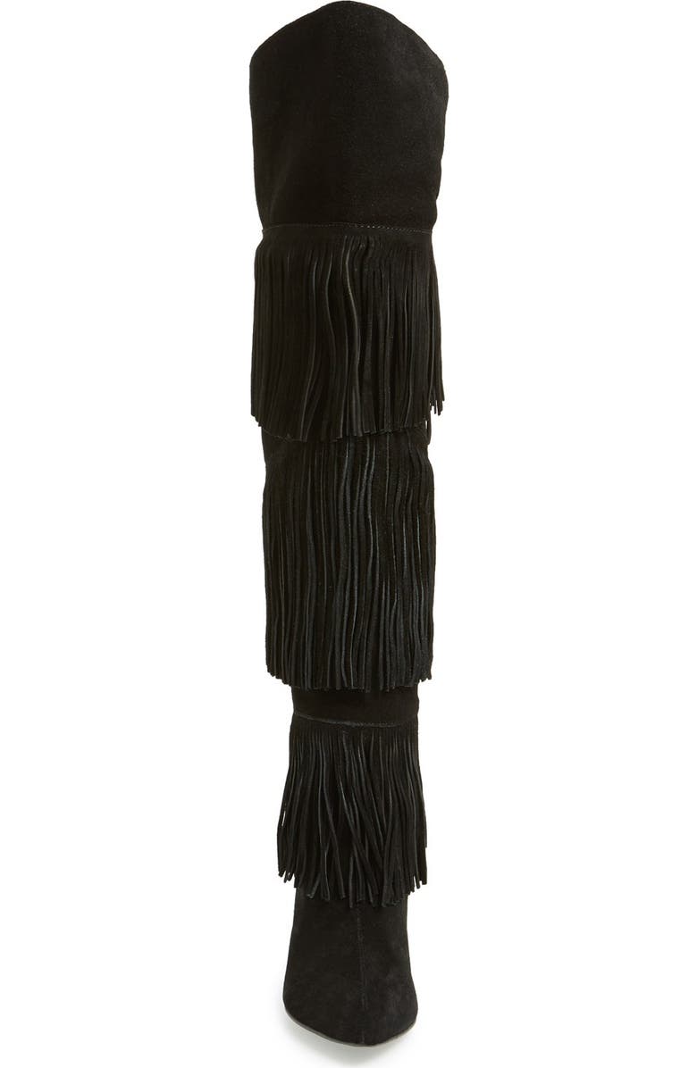 Kristin Cavallari 'Chance' Over the Knee Fringe Boot, Alternate, color,