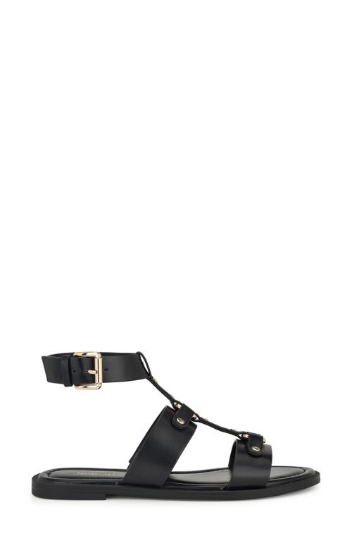 Nine West Jouise Studded Gladiator Sandal In Black 001