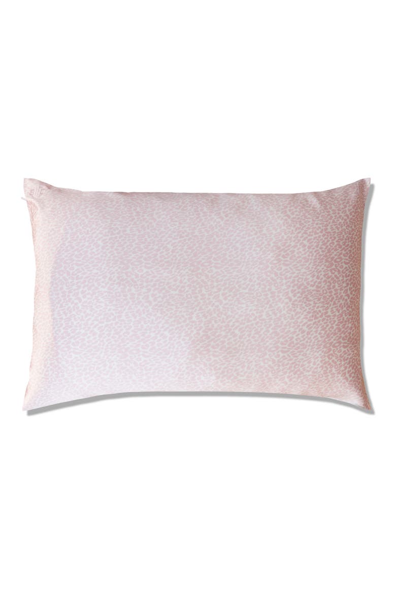 slip™ for beauty sleep™ Pink Leopard Pillowcase, Main, color, NO COLOR