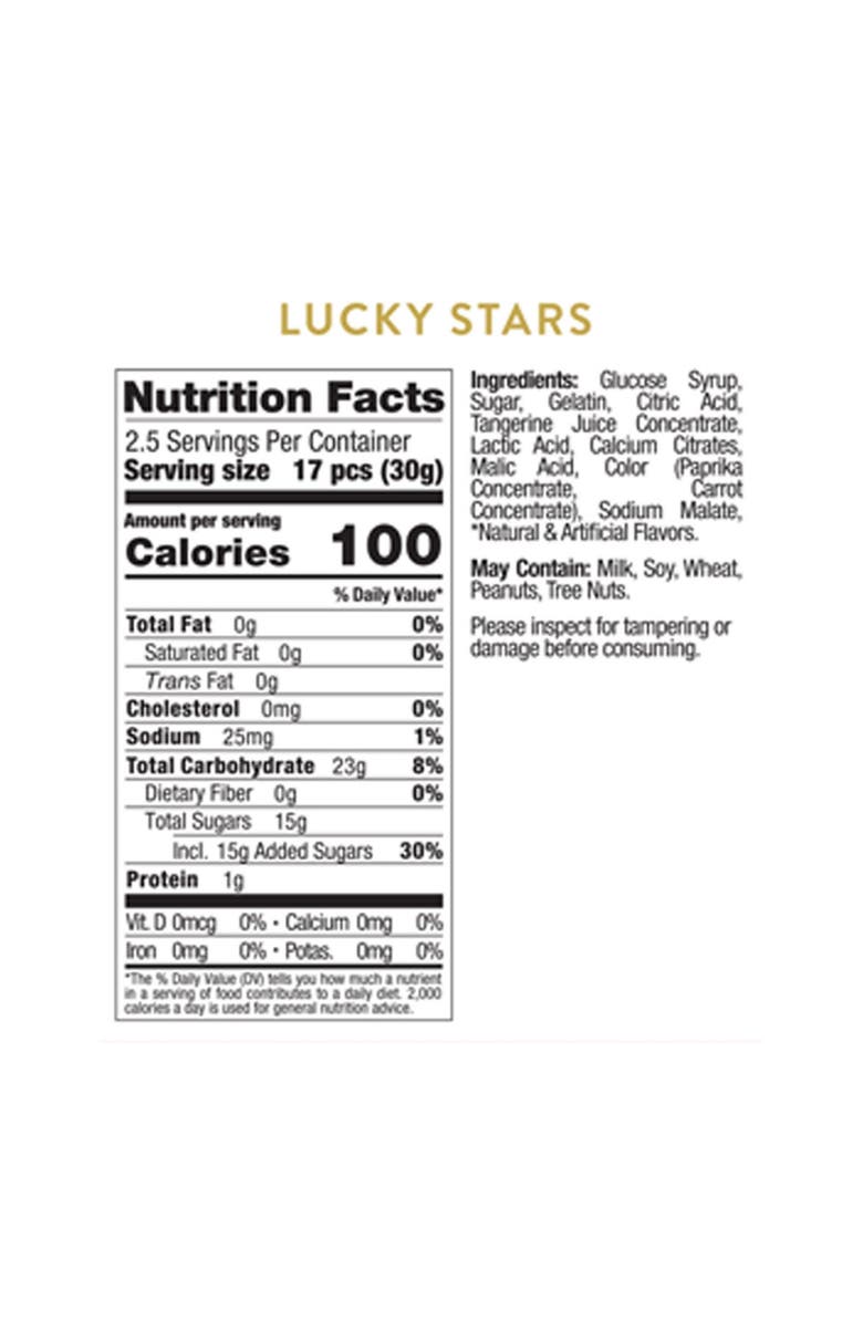 sugarfina Lunar New Year Set of 4 Lucky Stars Candy Cubes, Alternate, color, 