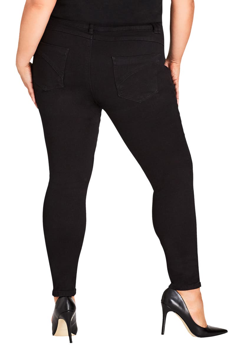 City Chic Asha High Rise Ankle Skinny Jeans, Alternate, color,