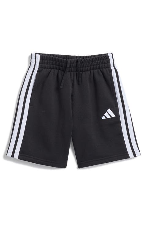 Kids' 3-Stripe Fleece Shorts (Big Kid)
