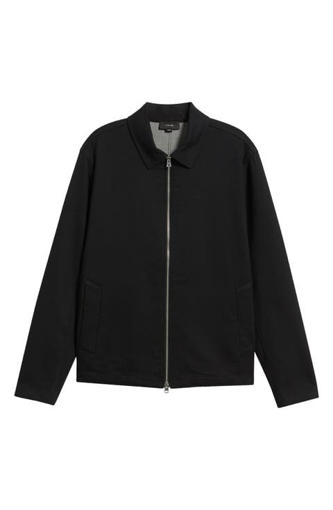Cotton Blend Zip Jacket