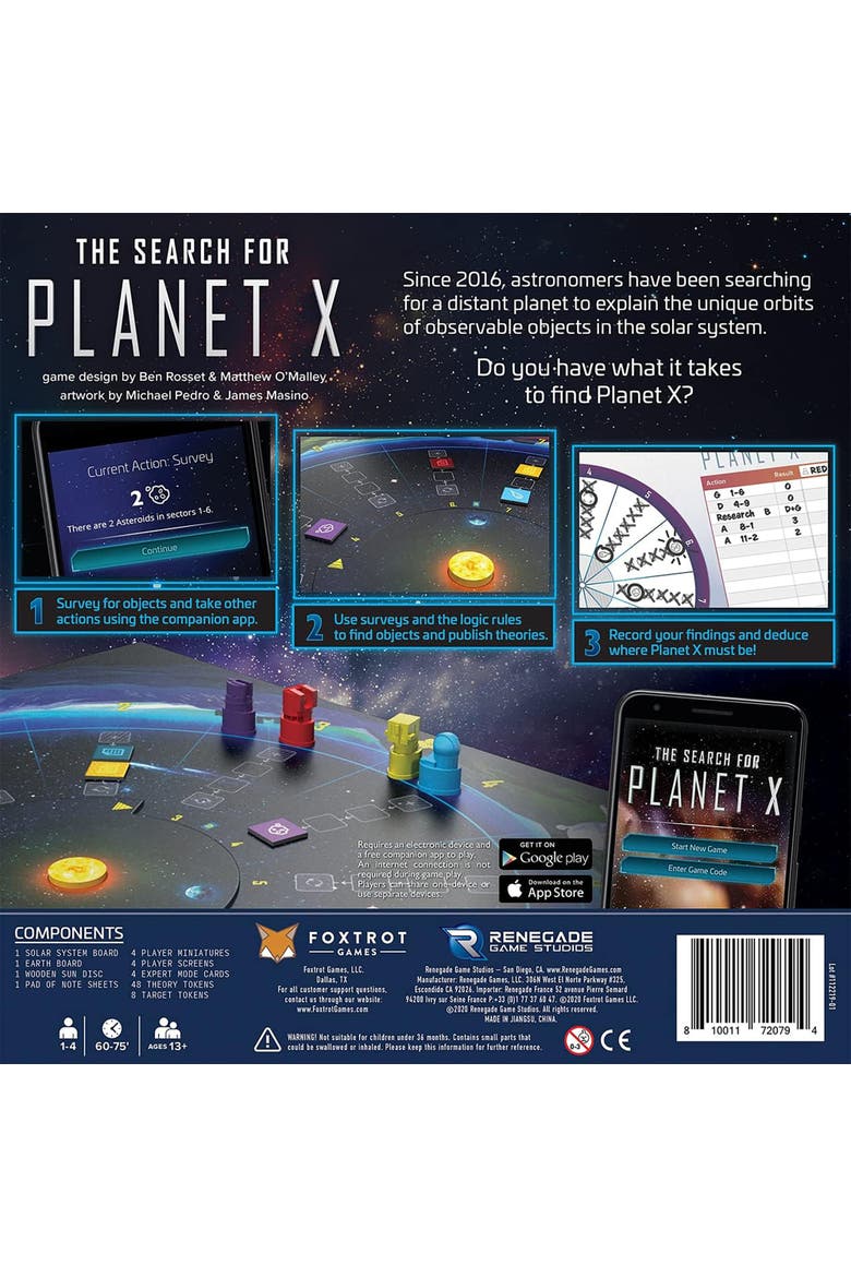 The Search For Planet X Game, Alternate, color, Multicolored