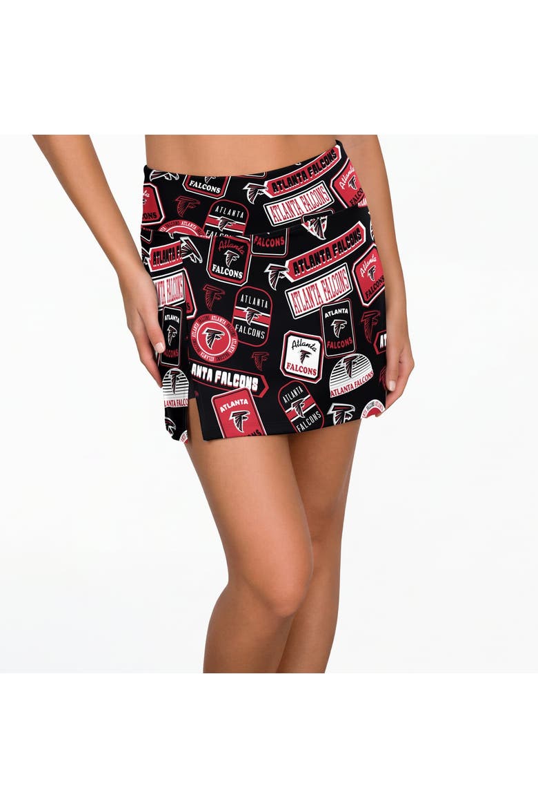 Women's Concepts Sport Black Atlanta Falcons Grady Sleep Skort, Main, color, Black