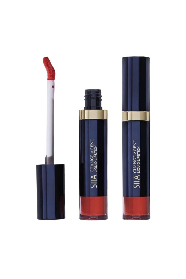 2-Pc. Change Agent Long-Lasting Matte Liquid Lipstick Duo Set, Main, color, FLAMENCO RED