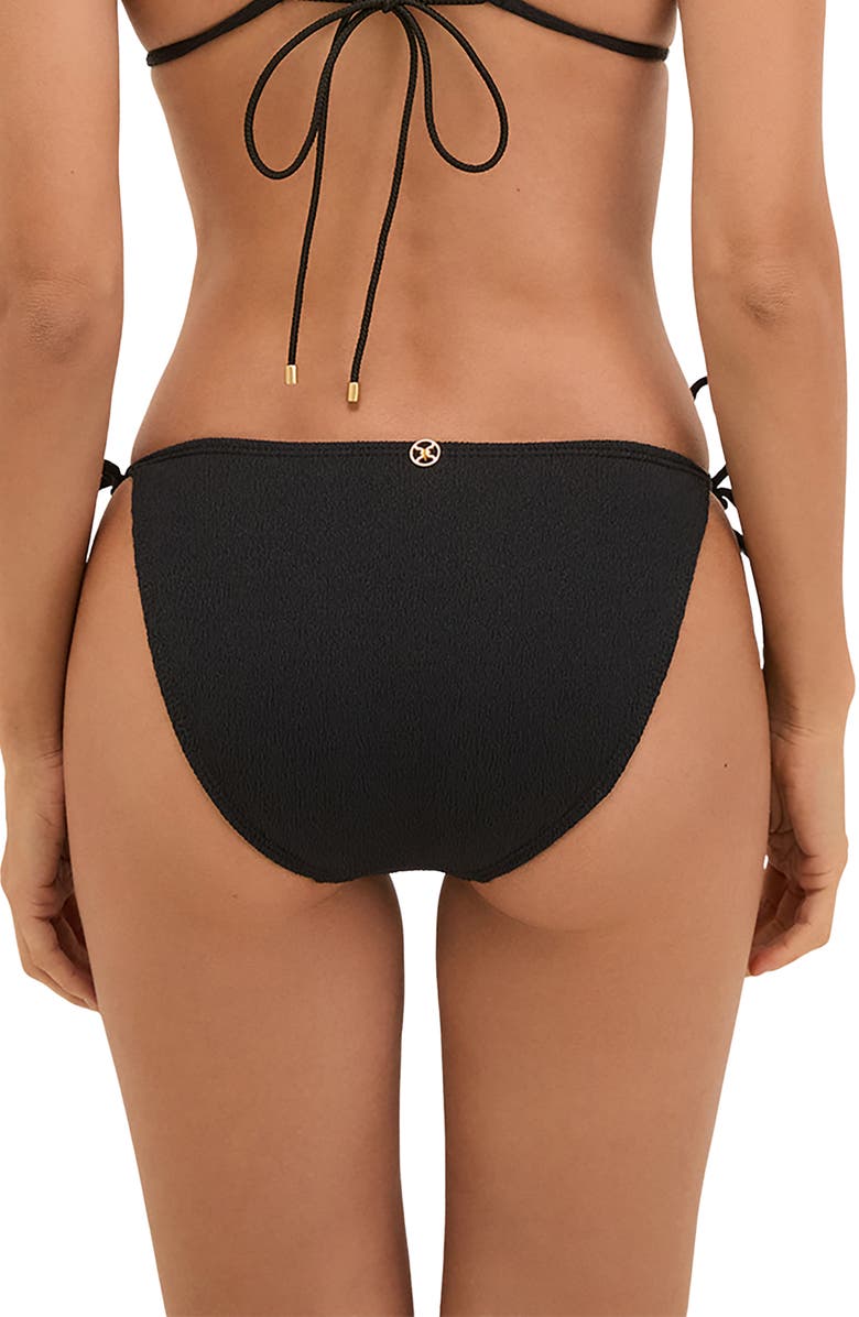 ViX Paula Hermanny Firenze Side Tie Bikini Bottoms, Alternate, color, Black