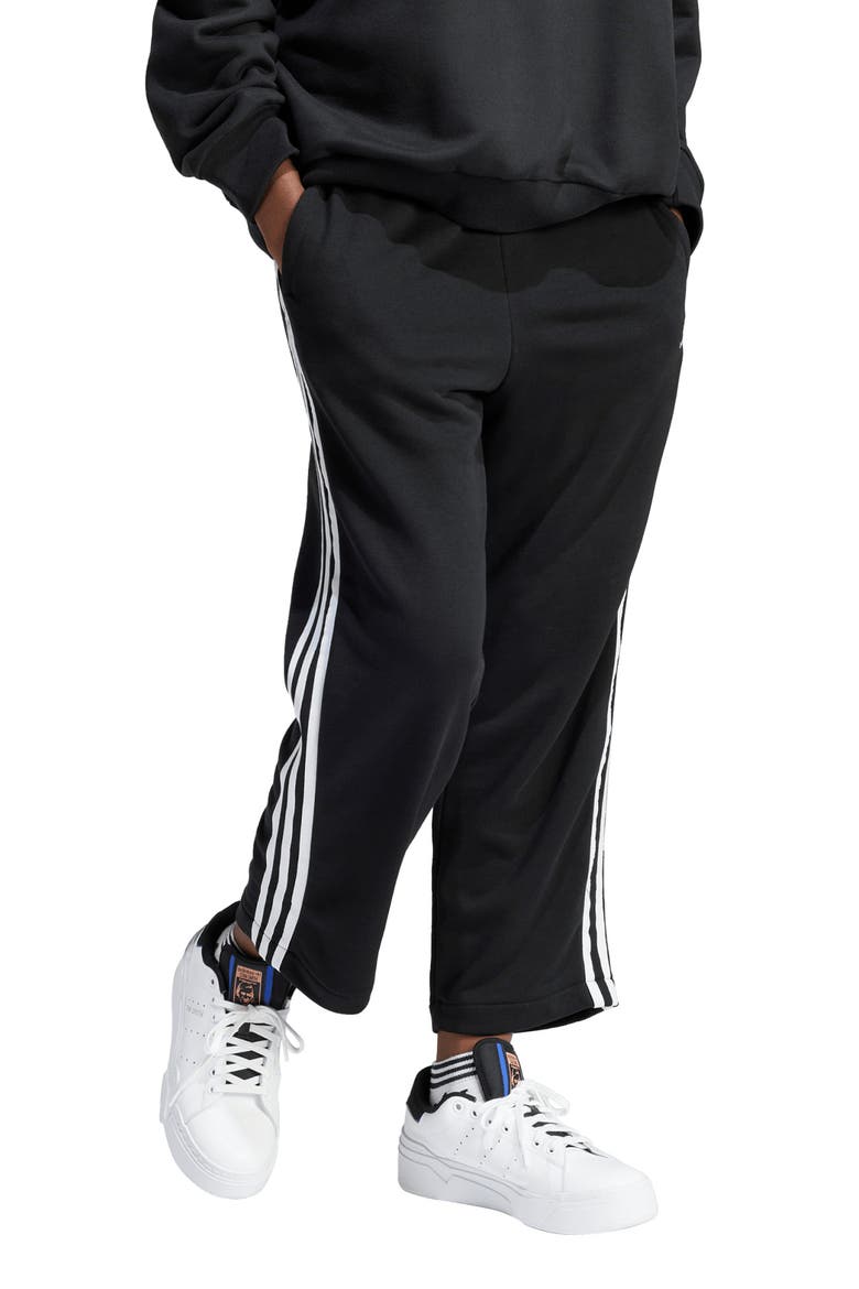Open Hem Loose Ankle Joggers, Alternate, color, BLACK