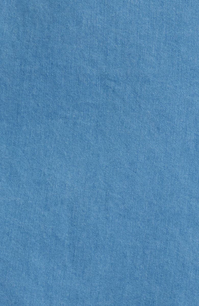 Aurélien Denim Button-Up Shirt, Alternate, color, Mid Blue