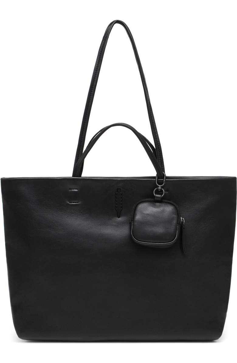 Thacker Liz East/West Leather Tote Bag, Main, color, Black
