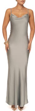 JLUXLABEL Down the Aisle Open Back Satin Gown