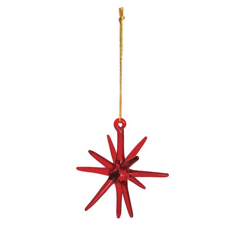 Handblown Glass Star Ornament