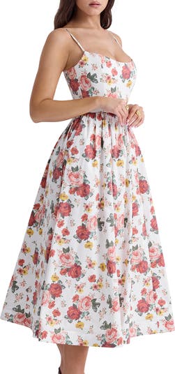 Tallulah Puff Sleeve Midi Dress