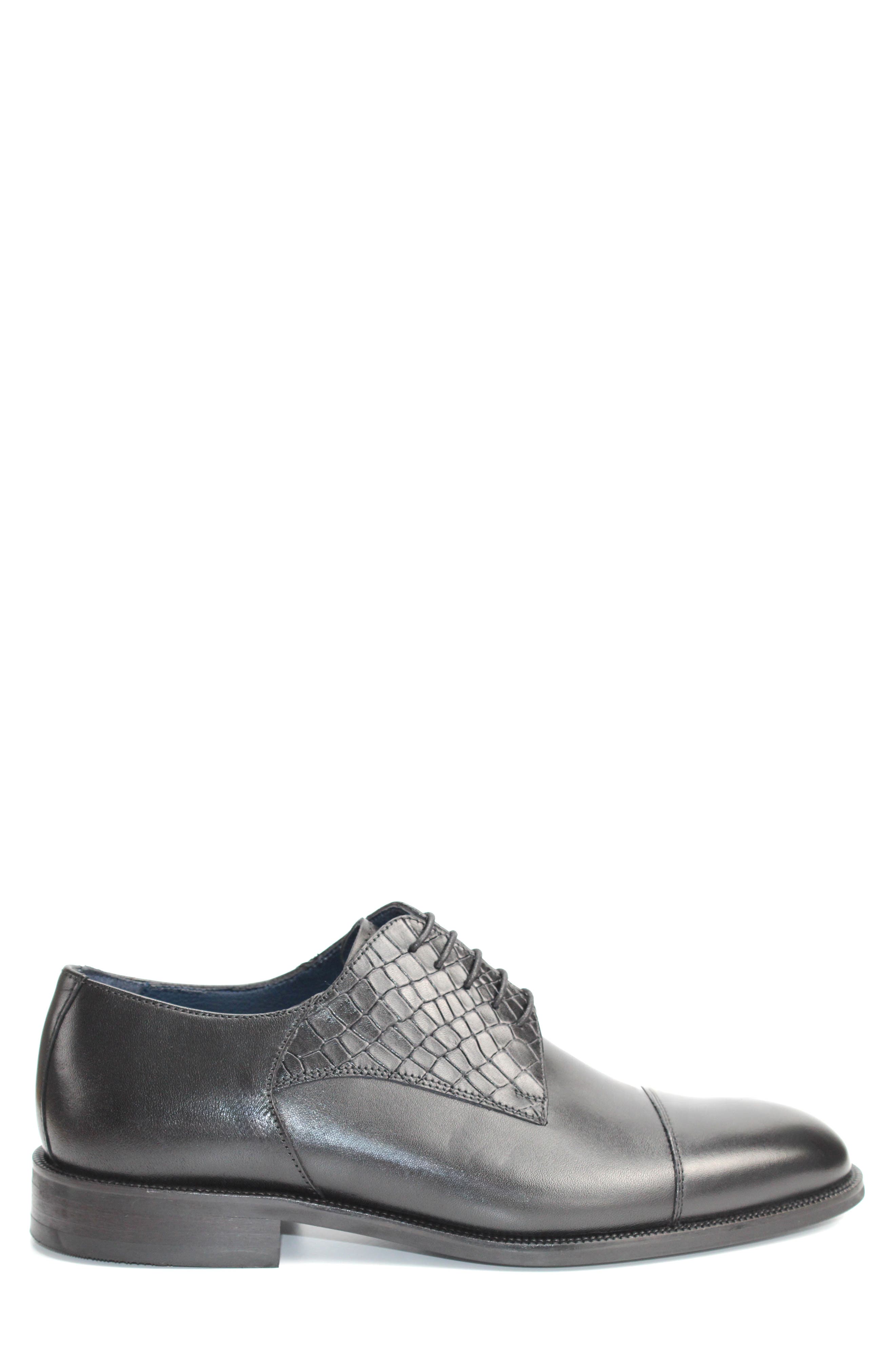 VELLAPAIS McLendon Cap Toe Derby, Alternate, color, Black