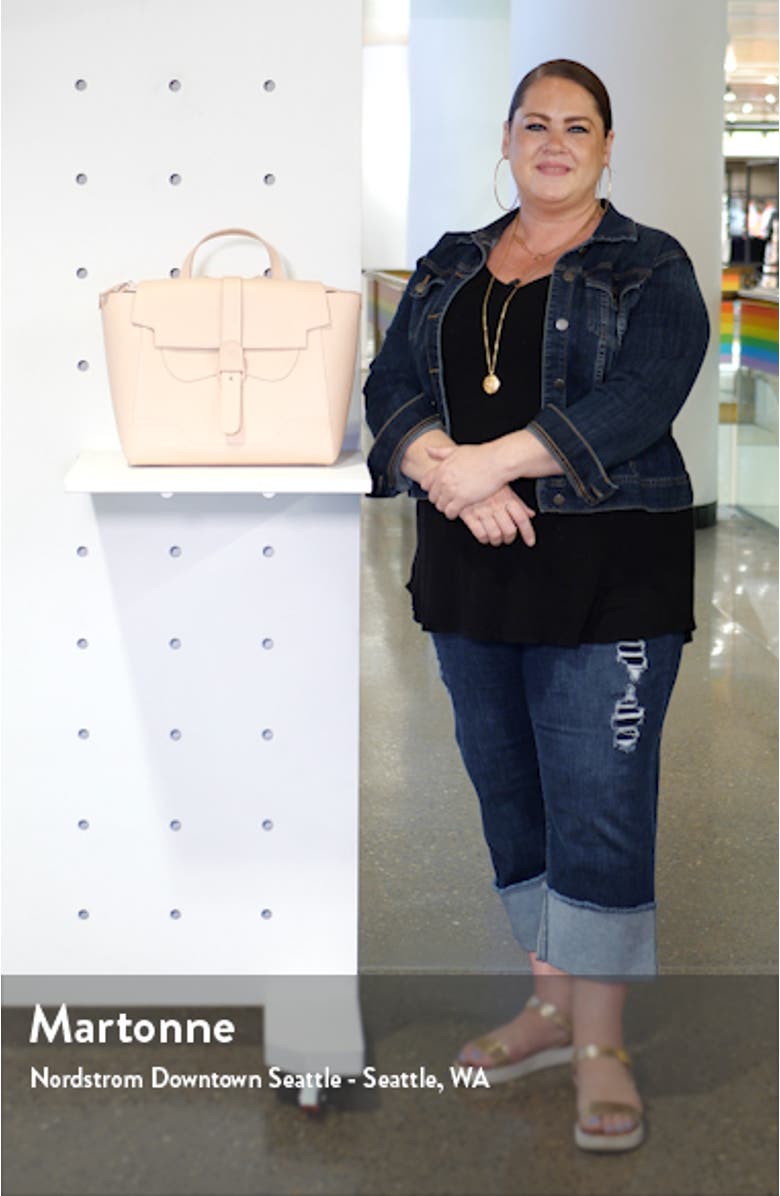 Maestra Pebbled Leather Satchel, sales video thumbnail