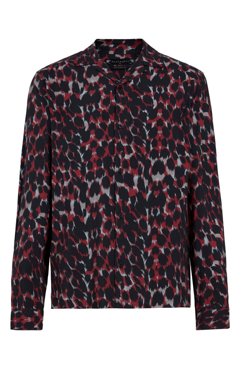 AllSaints Jackson Print Button-Up Shirt, Alternate, color,