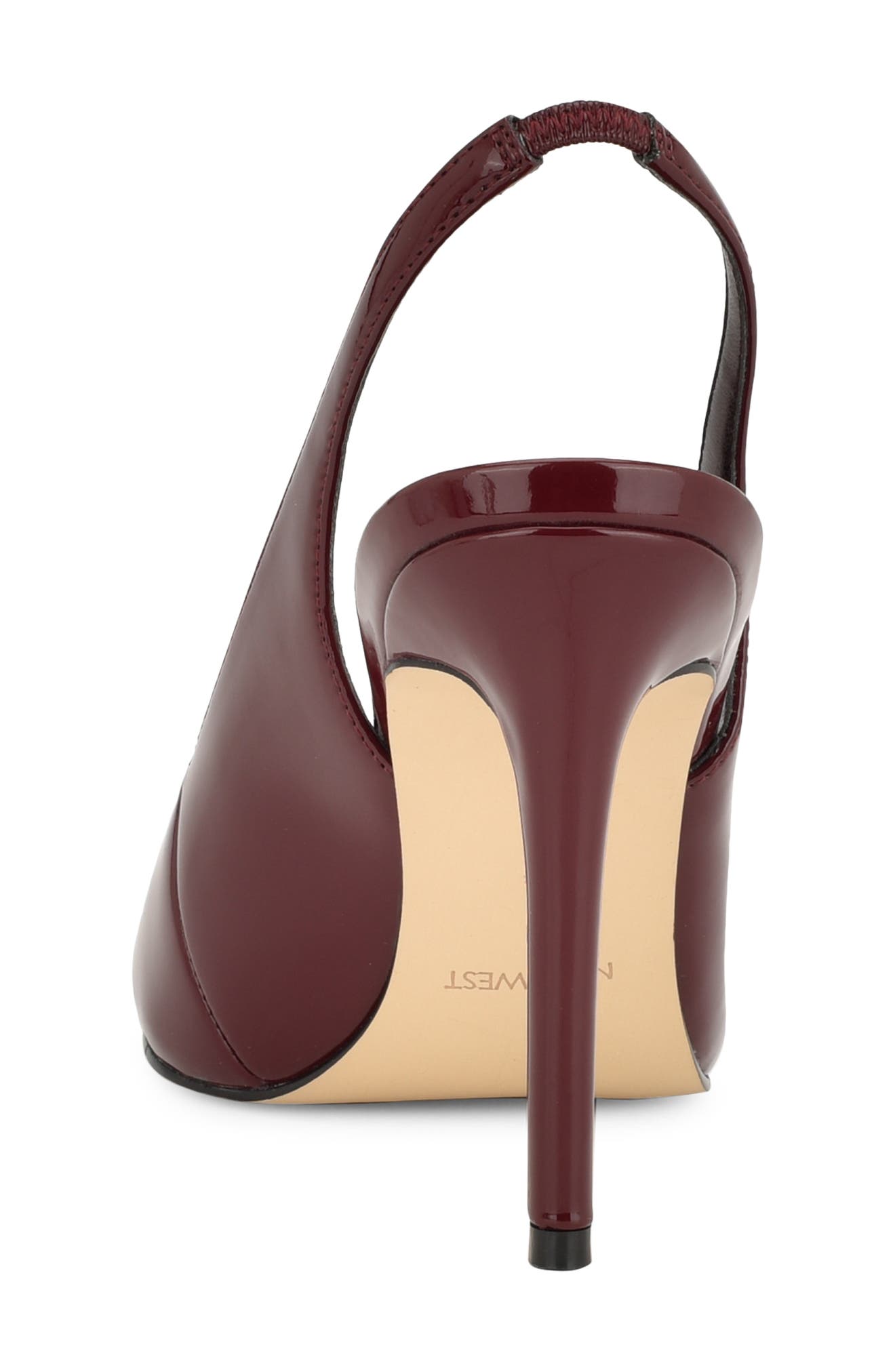 Nine West Feather Slingback Pointed Toe Pump, Alternate, color, 