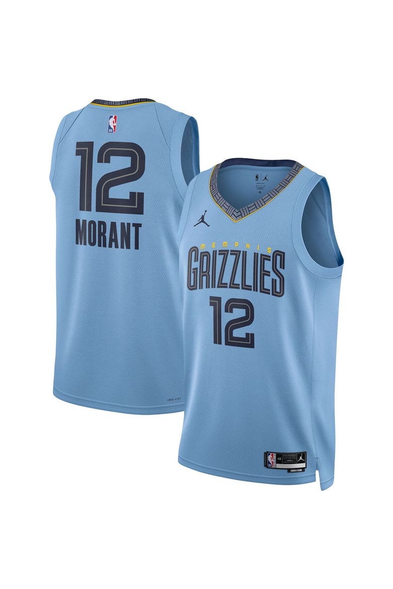 Unisex Jordan Brand Ja Morant Light Blue Memphis Grizzlies Swingman Jersey - Statement Edition, Main, color, Light Blue