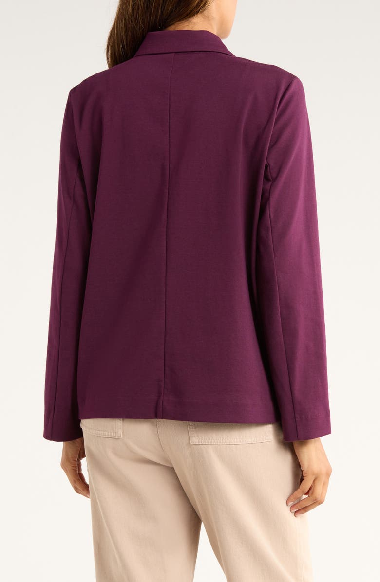 Eileen Fisher Open Front Blazer, Alternate, color, Blackberry