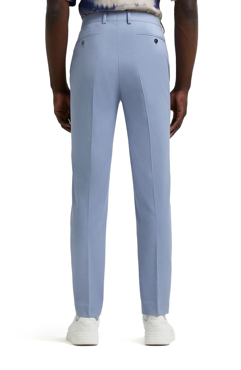 River Island Textured Skinny Suit Trousers, Alternate, color,
