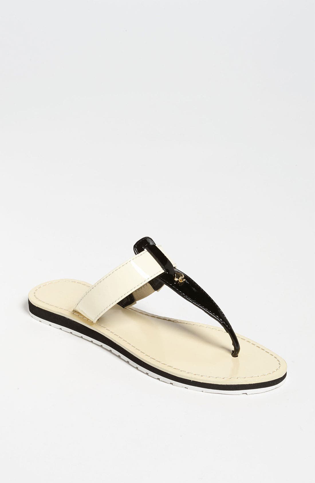 'ana' sandal, Main, color, BLACK/ CREAM