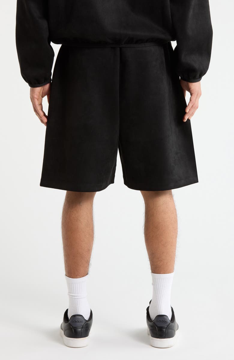 Fear of God Essentials Relaxed Fleece Sweat Shorts, Alternate, color, Vintage Black