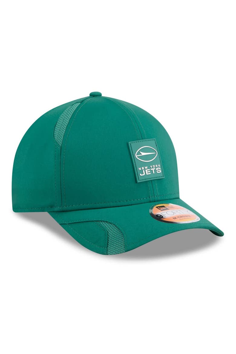 Men's New Era Green New York Jets 2025 Sideline  M-Crown 9FORTY Adjustable Hat, Alternate, color, Green