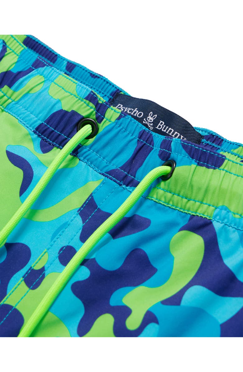Psycho Bunny Gerry Print Swim Trunks, Alternate, color,