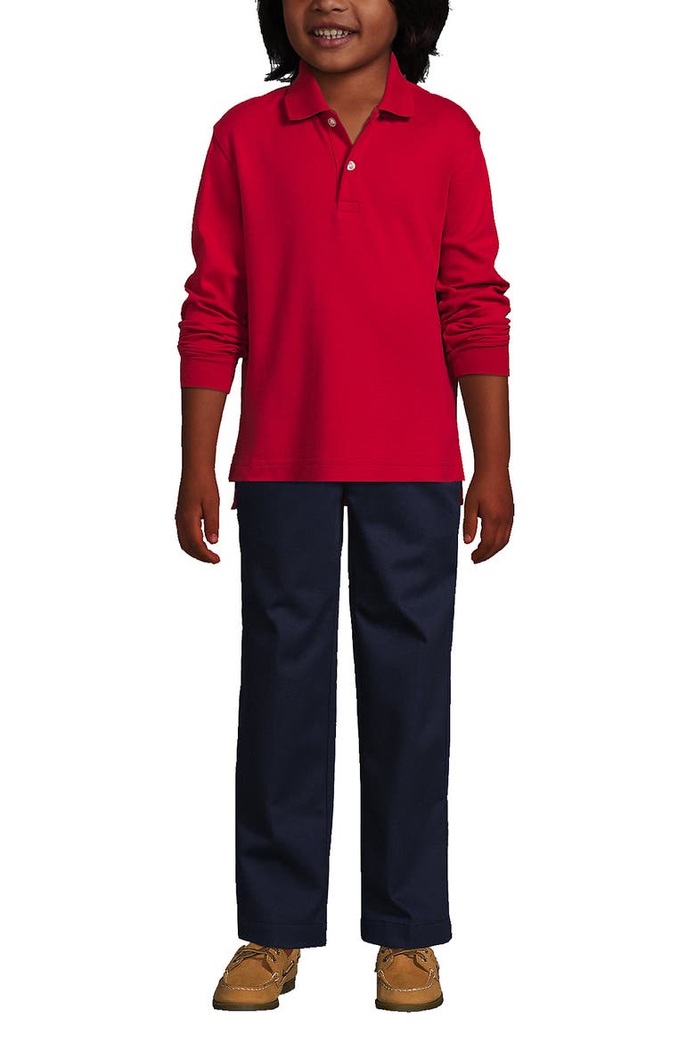 School Uniform Kids Short Sleeve Interlock Polo Shirt, Alternate, color, Garnet