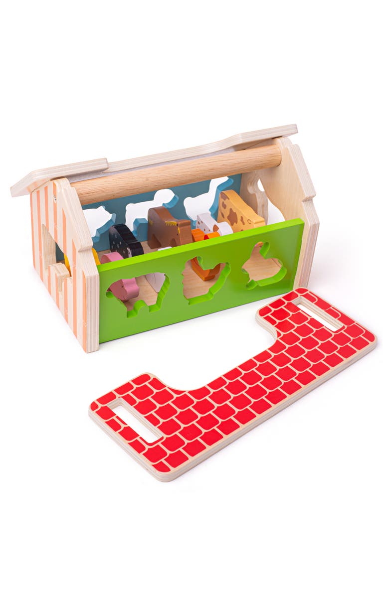 Bigjigs Baby Farmhouse Sorter, Alternate, color, 