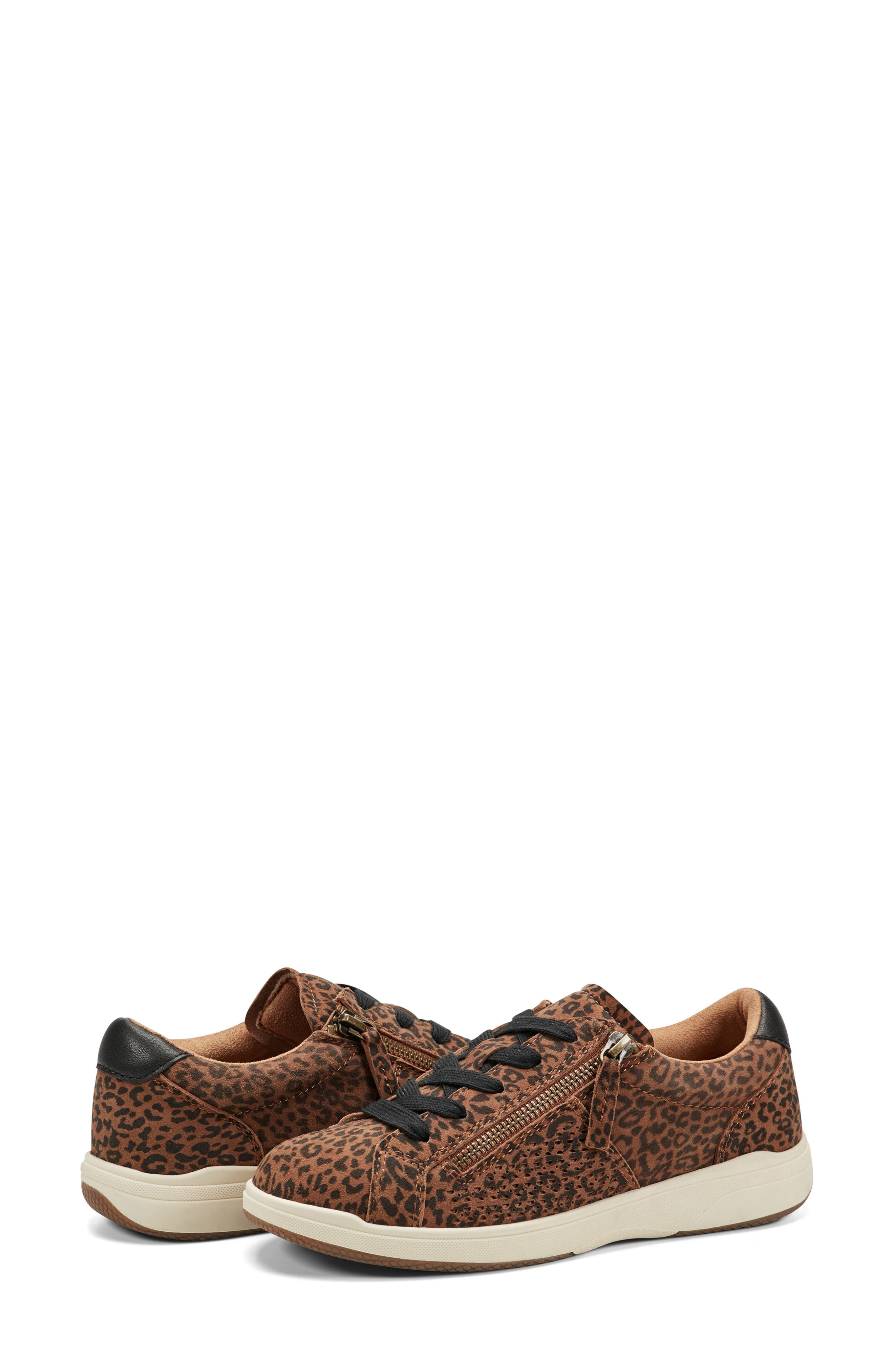 Earth<sup>®</sup> Netta Zip Up Sneaker, Alternate, color, Medium Brown