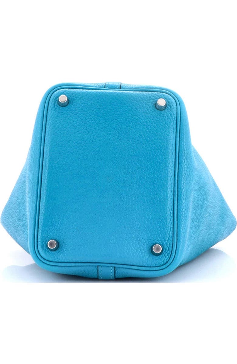 Pre-Owned Hermes Picotin Lock Bag Clemence PM, Alternate, color, Turquoise